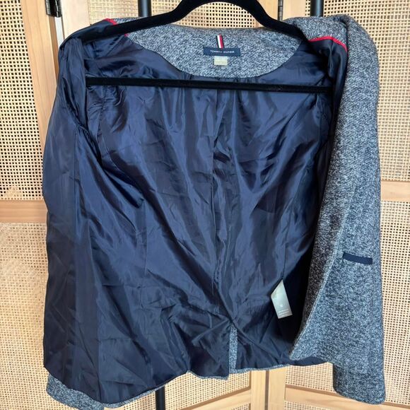 TOMMY HILFIGER Buttoned Heather Blazer Jacket size 2 - Picture 5 of 7